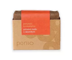 Ponio Orange und Eukalyptus mit Sanddorn Naturseife 100g