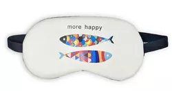 Schlafmaske Fische - Beige