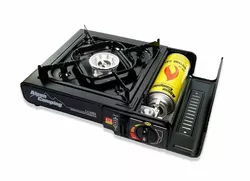 Alpen Campinggas Kocher Schwarz