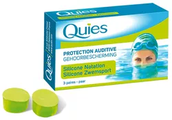 Quies Silikonstöpsel zum Schwimmen – 3 Paare