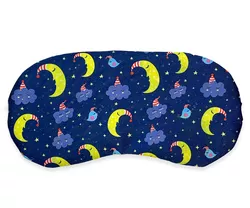 Schlafmaske Mond mit Wolken