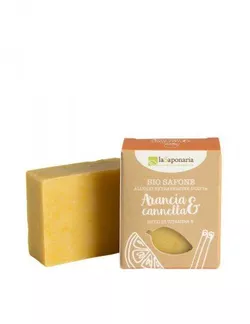 laSaponaria Feste Olivenseife - Orange und Zimt 100g