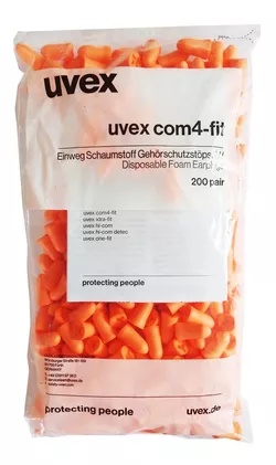 UVEX com4-fit – 200 Paar (Ersatzmine im Beutel)