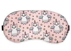 Schlafmaske Hypnokatzen Rosa