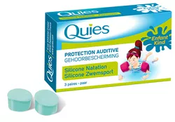 Quies Kinder Silikon-Schwimmstöpsel – 3 Paare